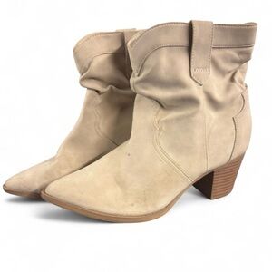 Time & Tru Western Slouch Ankle Booties